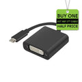 USB 3.1 Type-C - DVI-I (24+5) Dual Link Adapter Cable | 15cm
